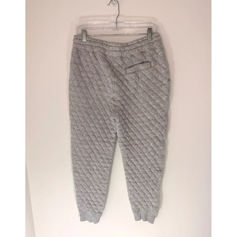 J. Crew Quilted Jogger Sweatpants Heather Gray Men's Casual Basic Medium - Picture 9 of 13